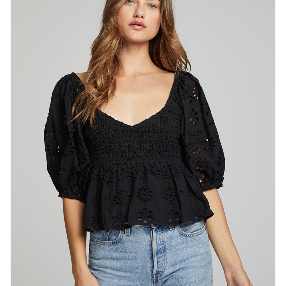 NWT black chaser top